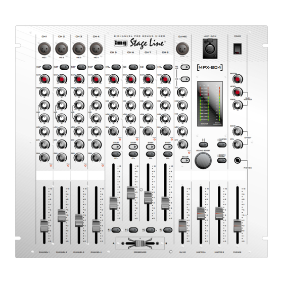 IMG STAGELINE MPX-804 Mode D'emploi