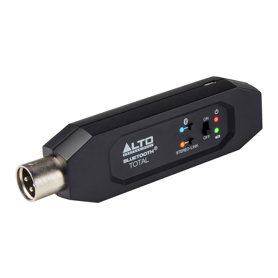 Alto Professional Bluetooth Total MK2 Guide D'utilisation