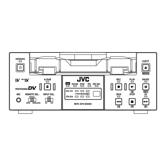 JVC BR-DV600AE Mode D'emploi