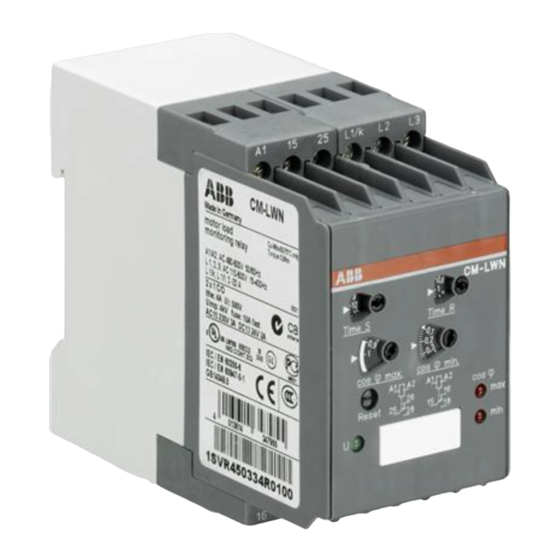 ABB CM-LWN Instructions De Service Et De Montage