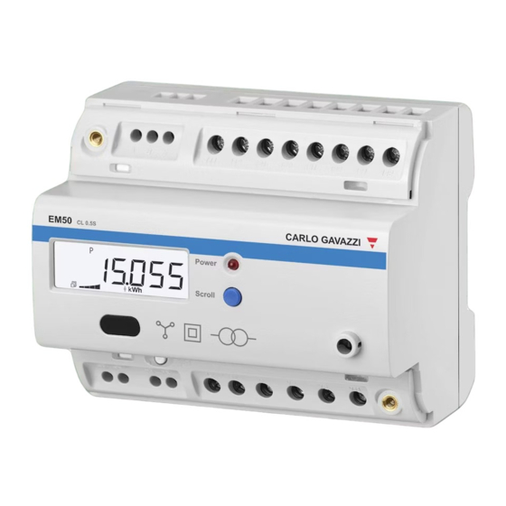 CARLO GAVAZZI EM50 Mode D'emploi