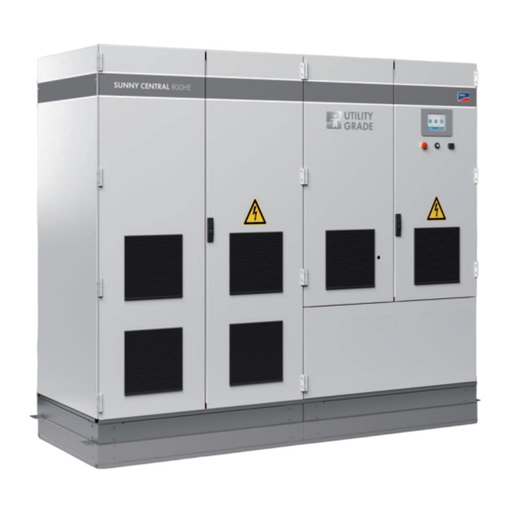 SMA SUNNY CENTRAL 500HE Instructions D'installation