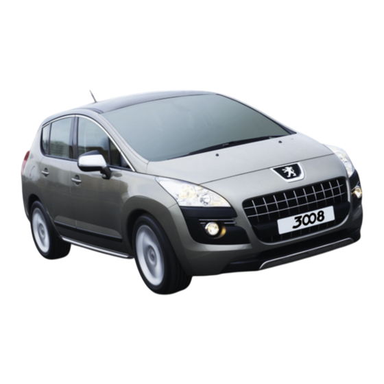 PEUGEOT 3008 Guide D'utilisation