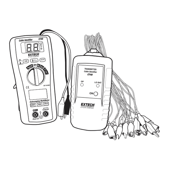 Extech Instruments CT40 Manuel D'utilisation