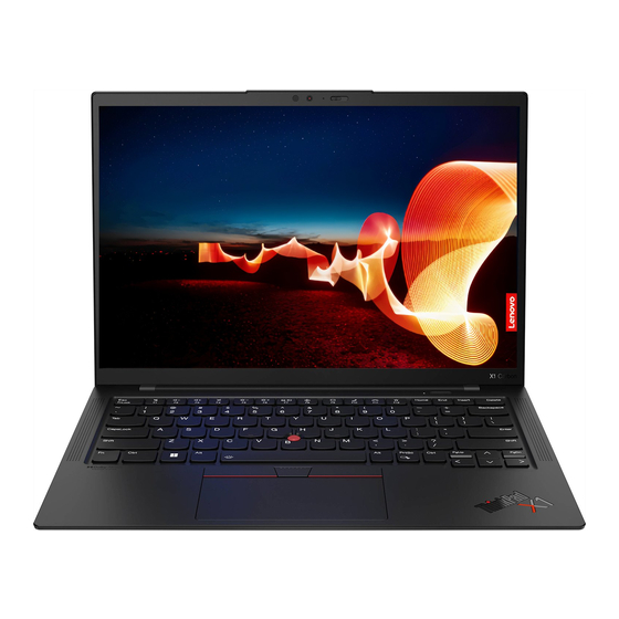 Lenovo ThinkPad X1 Guide D'utilisation