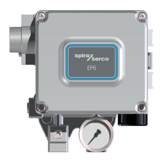 Spirax Sarco EP6 Notice De Demarrage Rapide