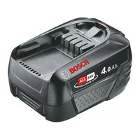 Bosch POWER FOR ALL PBA 18V Mode D'emploi