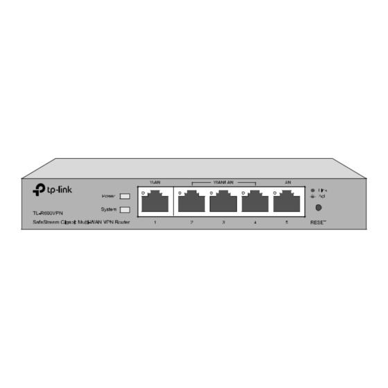 TP-Link TL-R470TMD Guide D'installation