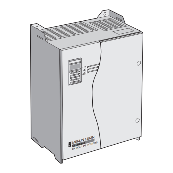 MGE UPS Systems Merlin Gerin SineWave 20 Manuel D'installation Et D'utilisation