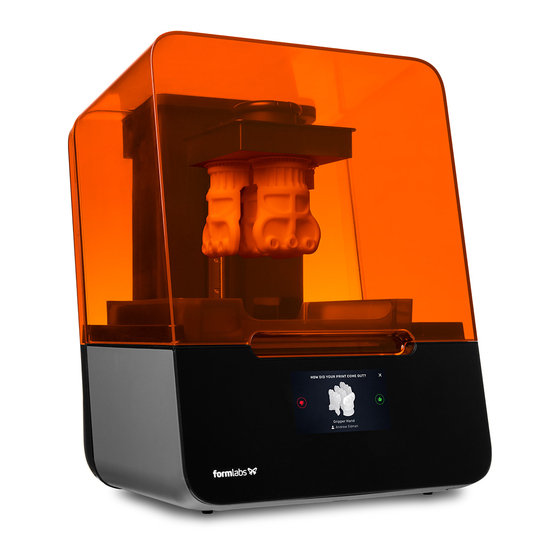 Formlabs Form 3 Instructions D'installation Et D'utilisation