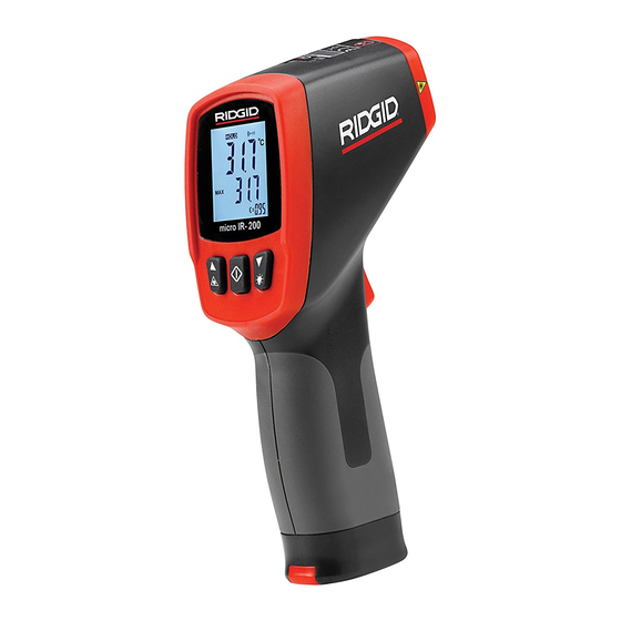 RIDGID micro IR-200 Mode D'emploi