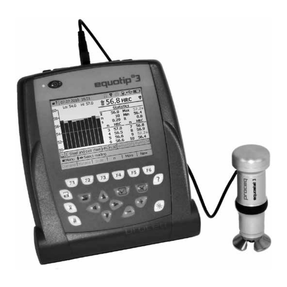 Proceq equostat 3 Mode D'emploi