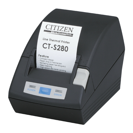 Citizen CT-S280 Mode D'emploi