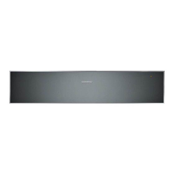 Gaggenau WS 462 Notice D'utilisation