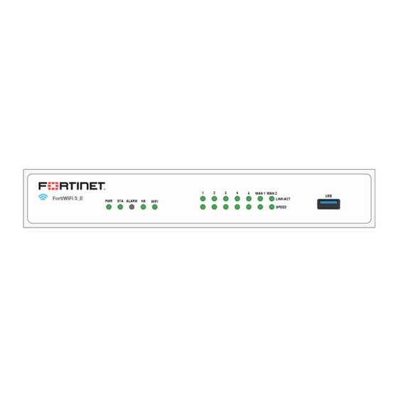 Fortinet FORTIGATE 50E Guide D'installation Rapide