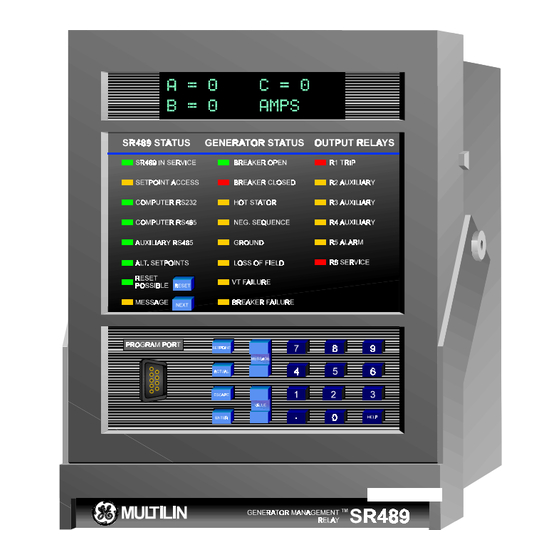 GE Multilin SR489 Manuel D'utilisation