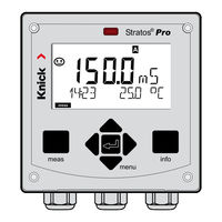 Knick Stratos Pro A2 CONDI Série Manuel Utilisateur