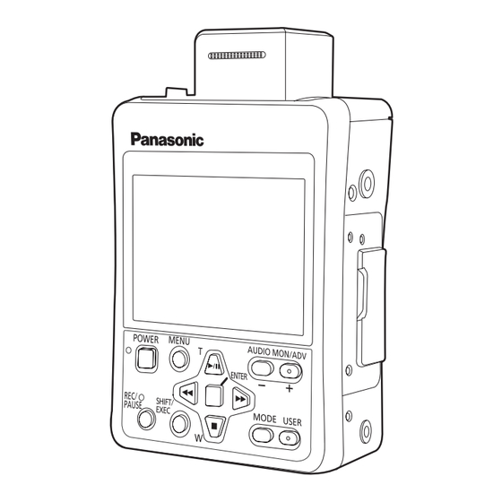 Panasonic AVCCAM AG-HMR10P Mode D'emploi