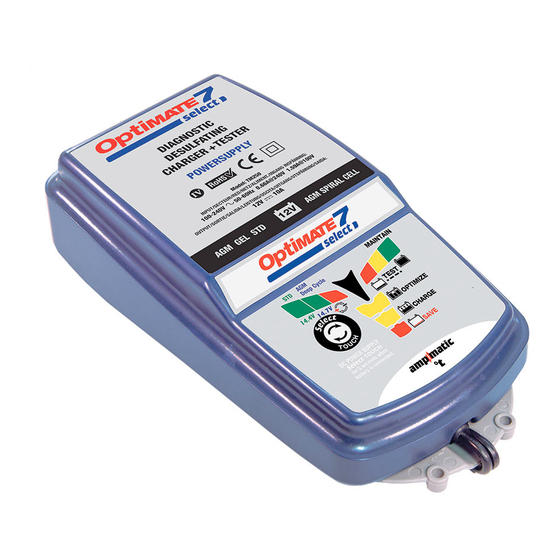 TecMate Optimate 7 TM254 Mode D'emploi