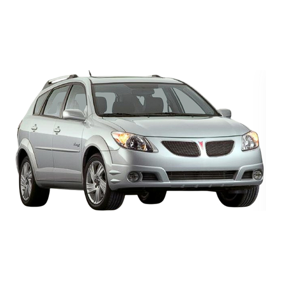 Pontiac Vibe 2006 Guide Du Propriétaire