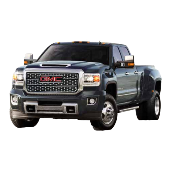 GMC Sierra 2500HD 2018 Mode D'emploi