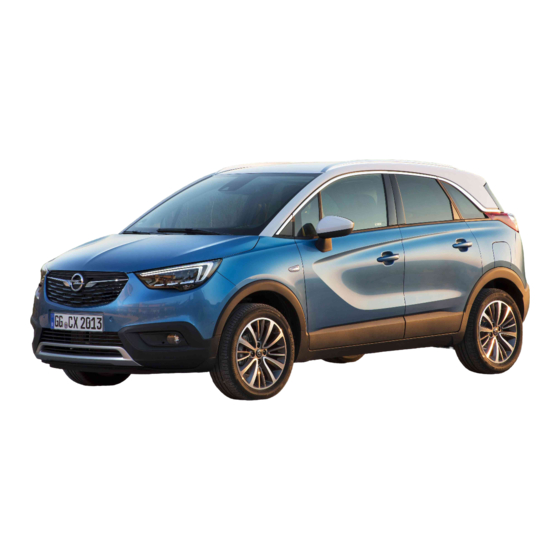 Opel CROSSLAND X Manuel D'utilisation