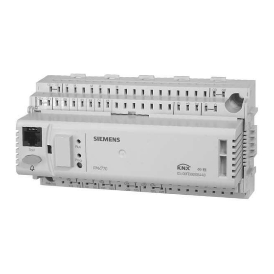 Siemens Synco 700 RMH760B Mode D'emploi