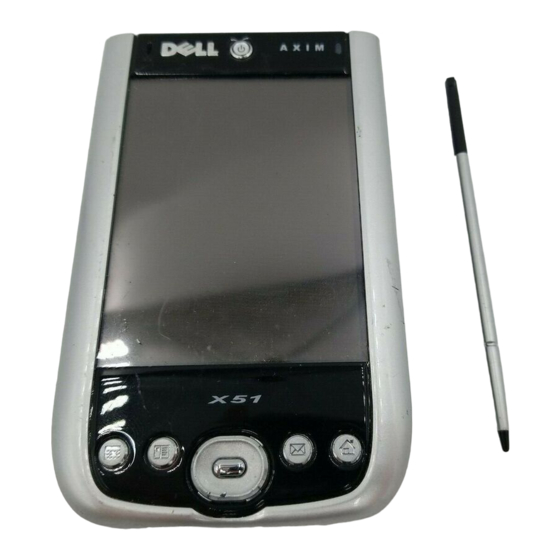 Dell Axim X51 Manuel De L'utilisateur