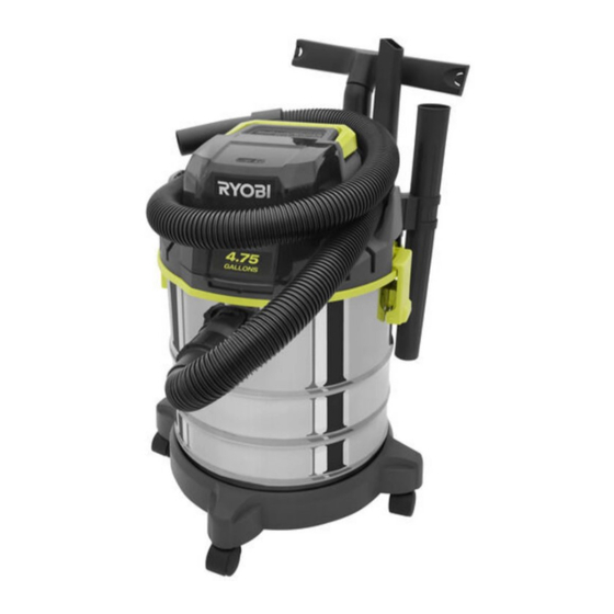 Ryobi PWV200B Manuels