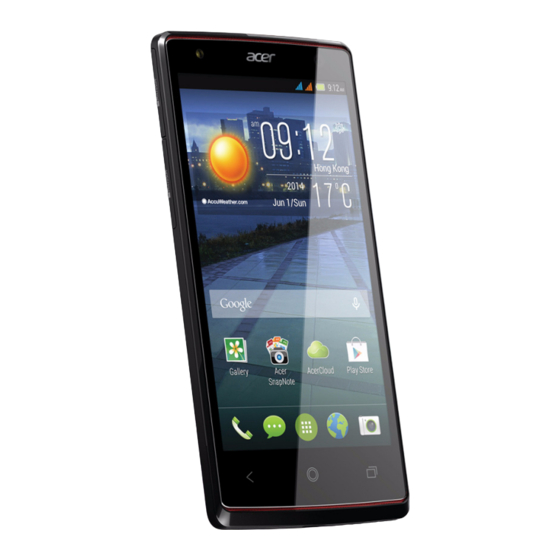 Acer Liquid E3 Série Mode D'emploi