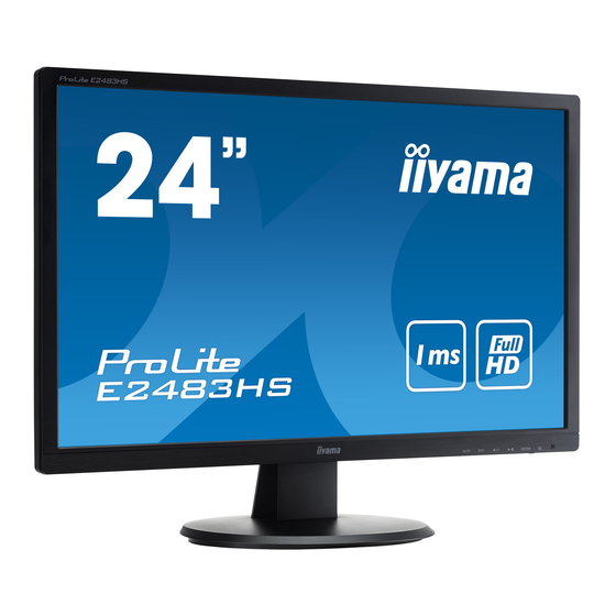 Iiyama ProLite E2483HS Mode D'emploi