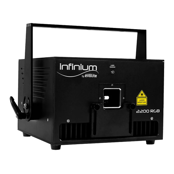 Evolite Infinium 2200 RGB Manuels