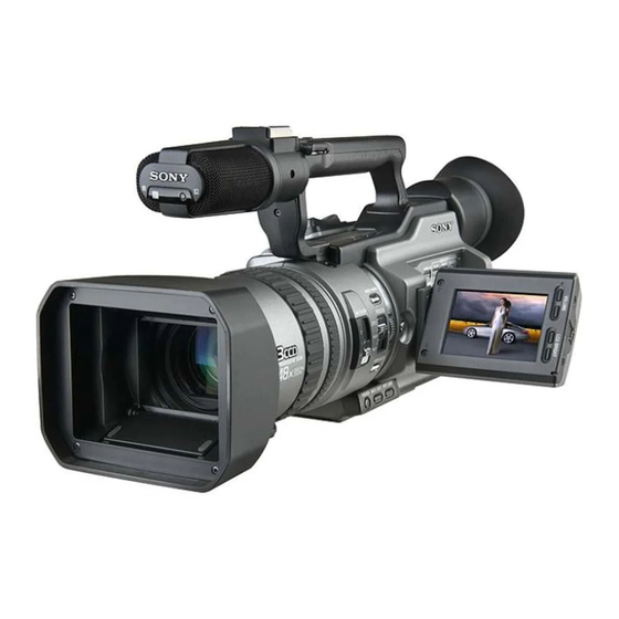 Sony HANDYCAM DCR-VX2100E Mode D'emploi