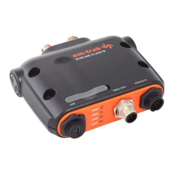 Em-Trak B100 Manuel Du Produit