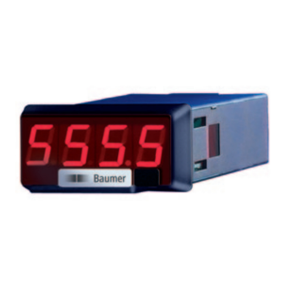 Baumer TA1200 Guide Utilisateur