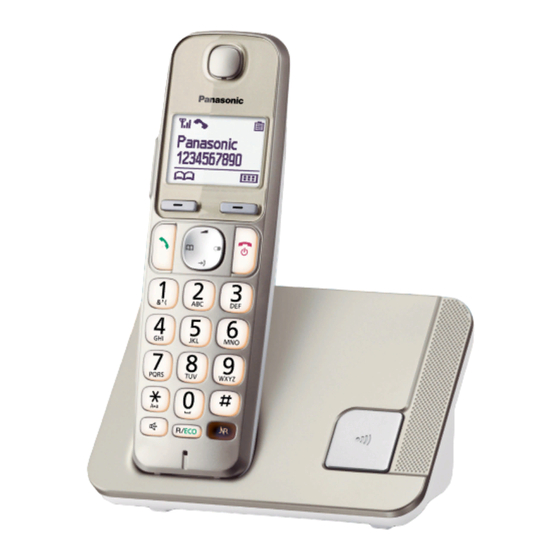 Panasonic KX-TGE210SL Manuel Utilisateur