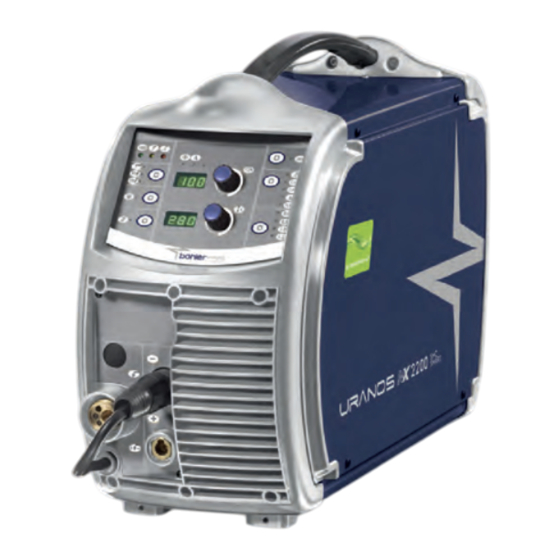 voestalpine Bohler Welding URANOS NX 2200 SMC Classic Mode D'emploi