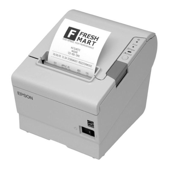 Epson TM-T88V Guide D'installation