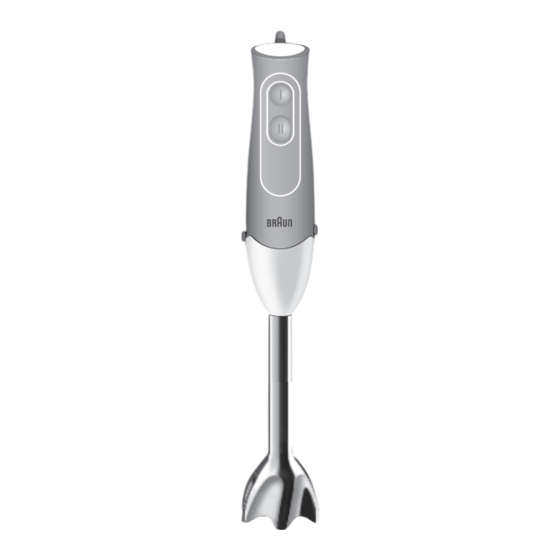 Braun Multiquick 5 Mode D'emploi