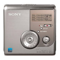 Sony WALKMAN MZ-NH900 Mode D'emploi