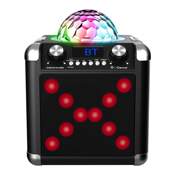 iDance DISCO CUBE BC-100L Manuel D'instructions