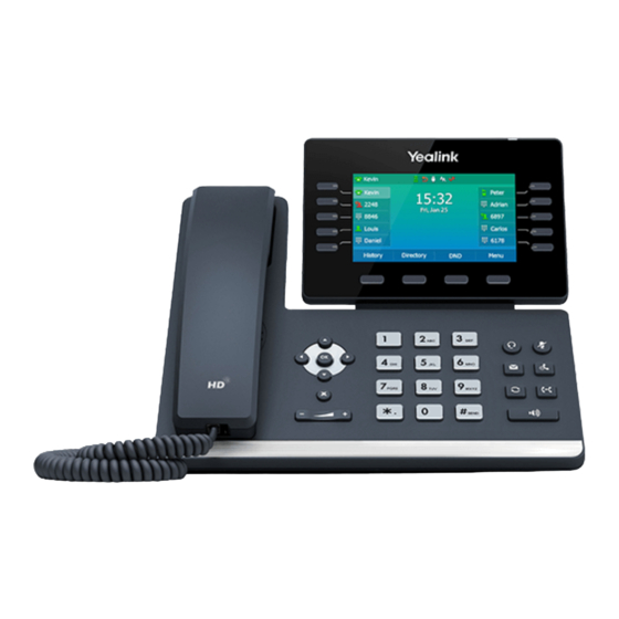 Yealink SIP-T54W Guide Rapide
