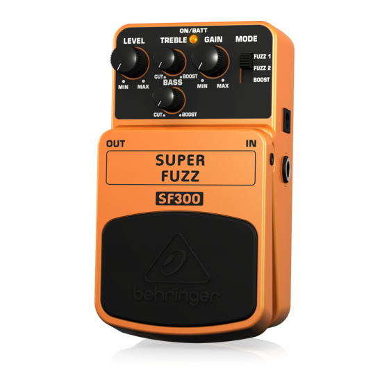 Behringer SUPER FUZZ SF300 Mode D'emploi