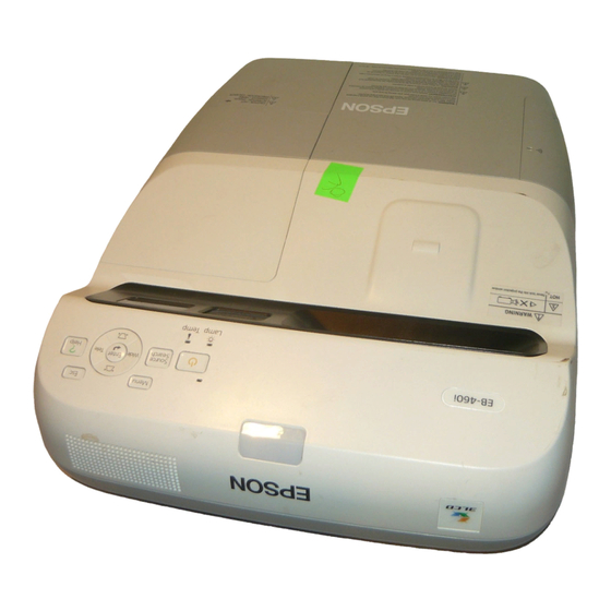 Epson EB-460i Guide D'installation
