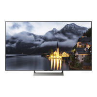 Sony BRAVIA XBR-49X900E Manuel De Référence