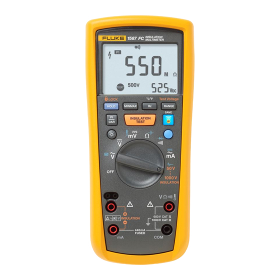 Fluke 1587 FC Mode D'emploi