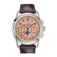 Patek Philippe GENEVE PERPETUAL CALENDAR CHRONOGRAPH Mode D'emploi