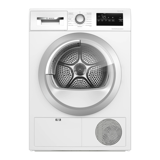 Bosch WTH85V03CH Manuel D'utilisation Et Notice D'installation