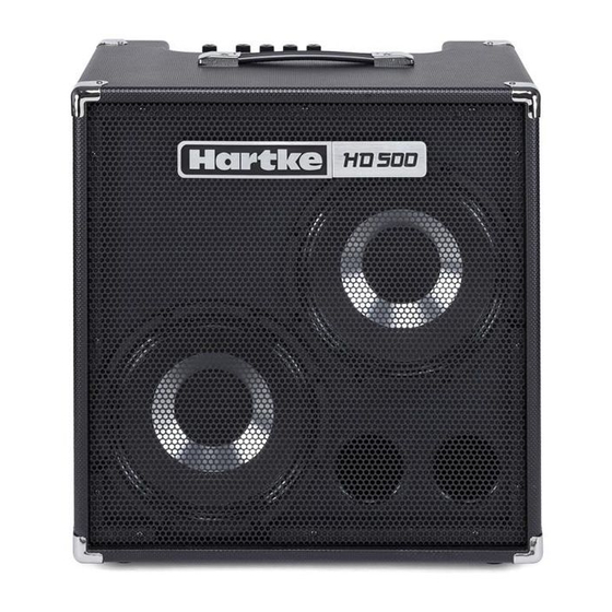 Hartke HD 500 Mode D'emploi