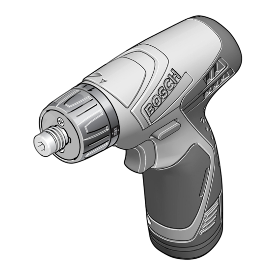 Bosch GSR 10,8 V-LI PROFESSIONAL Instructions D'emploi